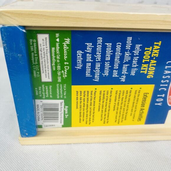 Melissa and Doug Take Along Tool Kit 24 Pieces Classic Toy (NEW & SEALED) - Picture 5 of 9